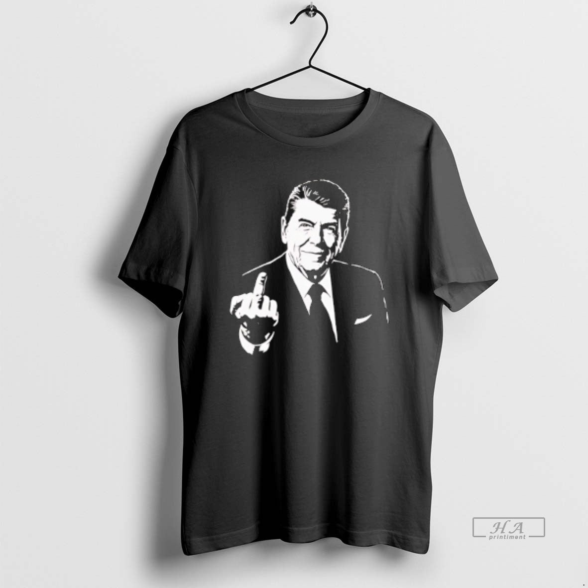 Official Ronald Reagan Middle Finger Retro