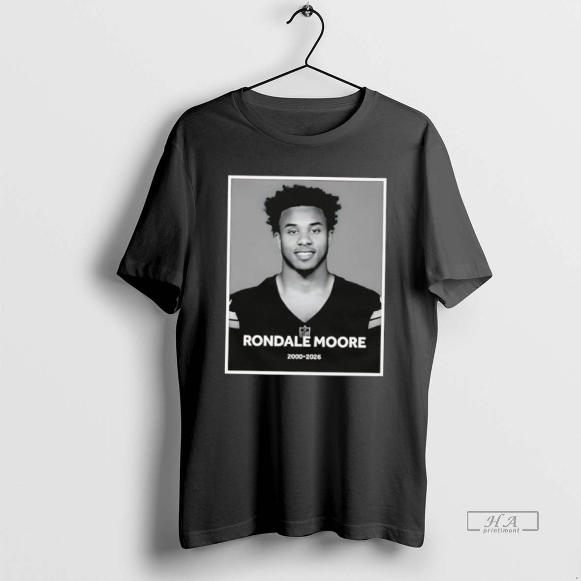 Official Rondale Moore 2000 2026 Memorial Portrait Nfl Graphic