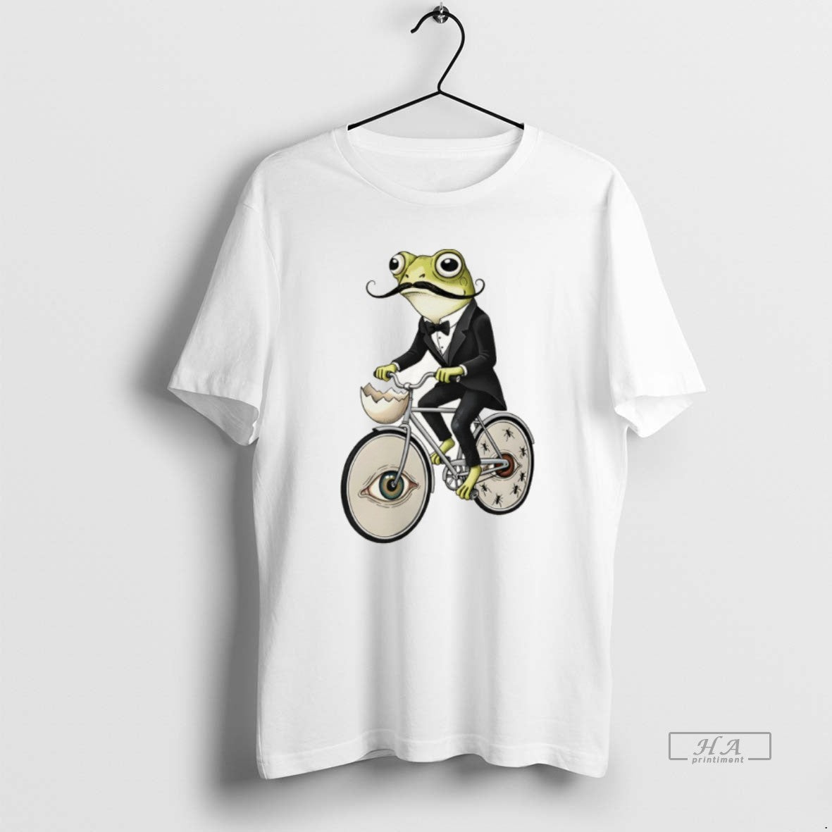 Official Salvador Dali Inspired Frog On Bicycle