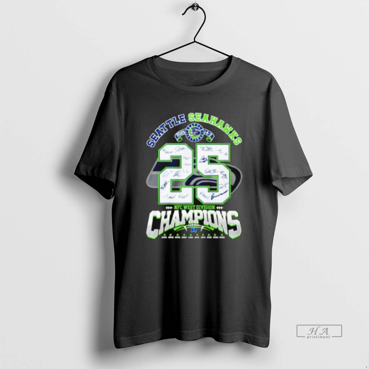 Official Seattle Seahawks 2025 Nfc West Division Champions 25