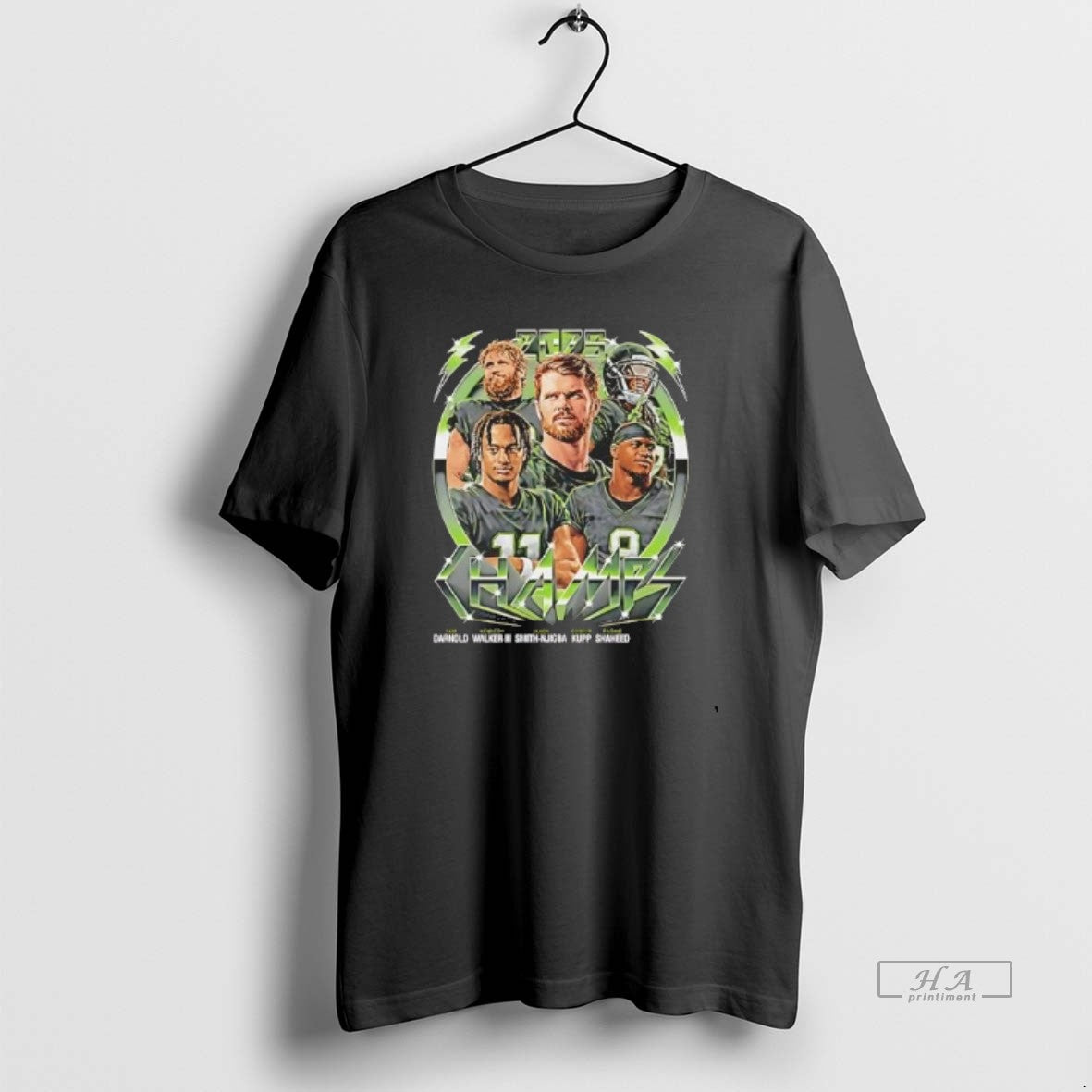 Official Seattle Seahawks Darnold Walker Iii Smith Njigba Kupp And Shaheed 2025 Champs