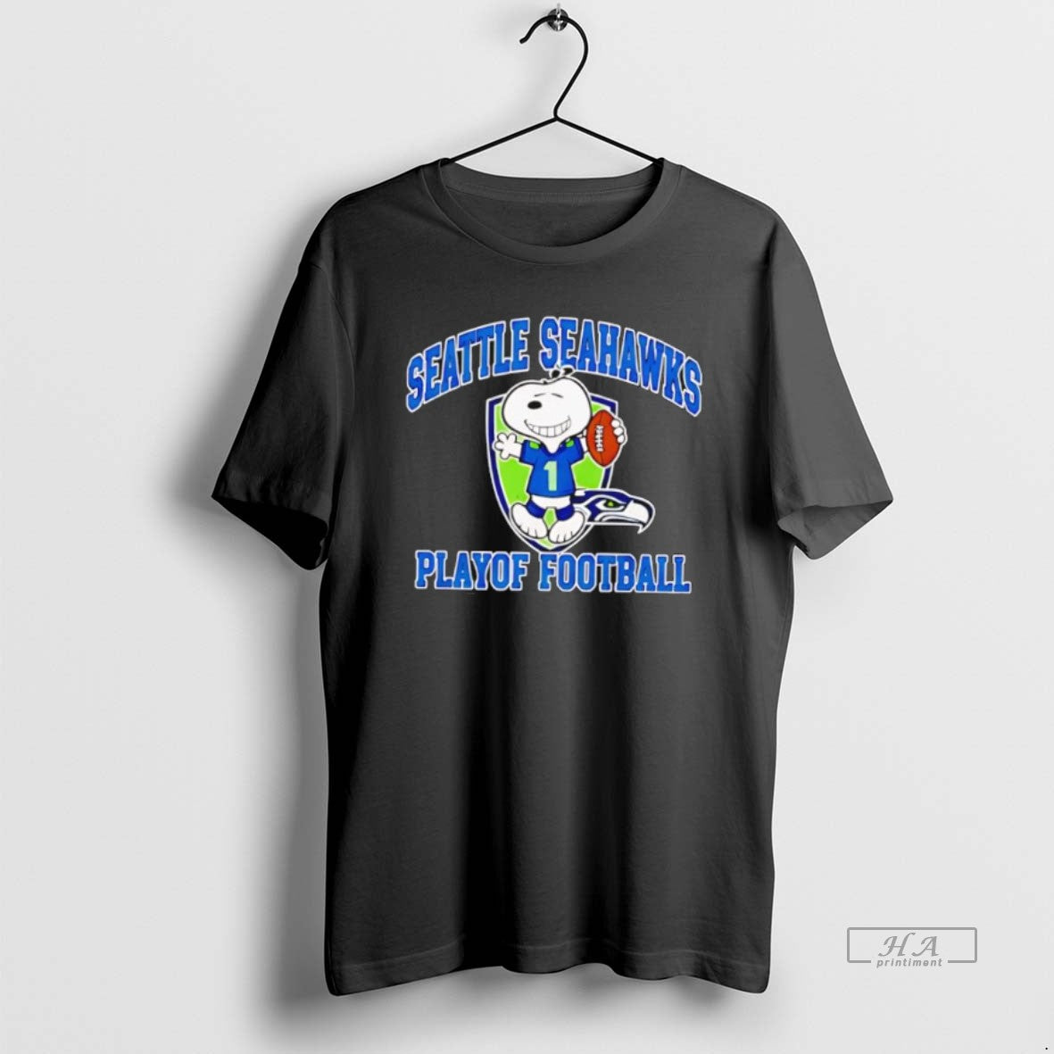 Official Seattle Seahawks Playoff Football Snoopy Peanuts Cute Fan