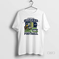 Official Seattle Seahawks Snoopy Peanuts Watching Playoffs Football