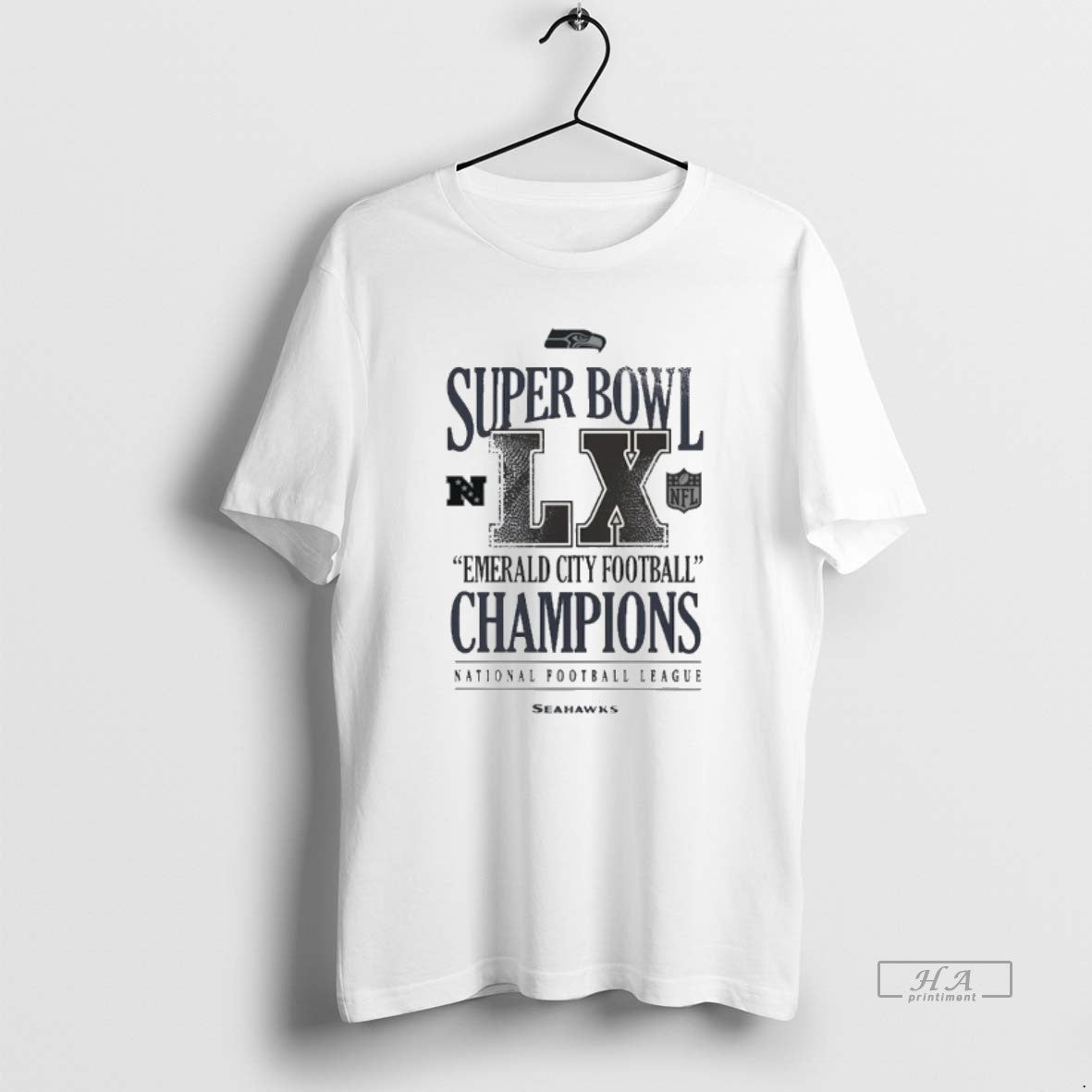 Official Seattle Seahawks Super Bowl Lx Champions Emerald City Football
