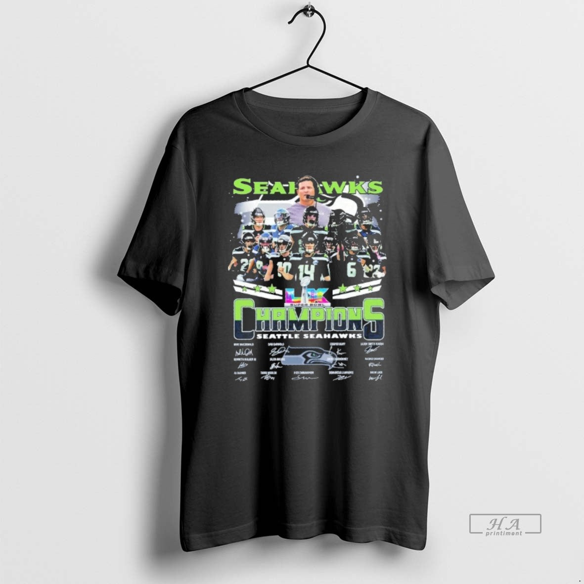 Official Seattle Seahawks Team Football Super Bowl Lx Champions Signatures