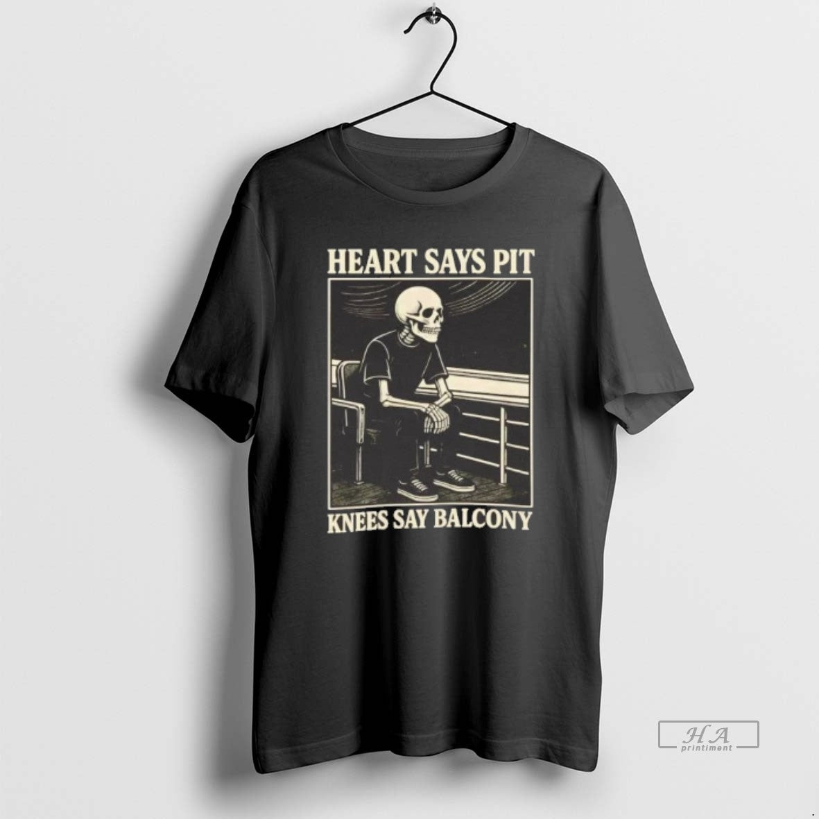 Official Skeleton Heart Says Pit Knees Say Balcony