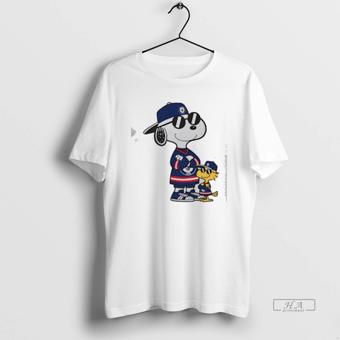 Official Snoopy Woodstock Winnipeg Jets Hockey Jersey Sunglasses