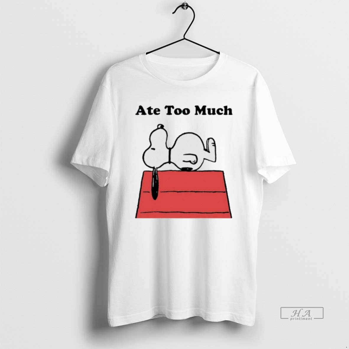Official Snoopy Fat Ate Too Much