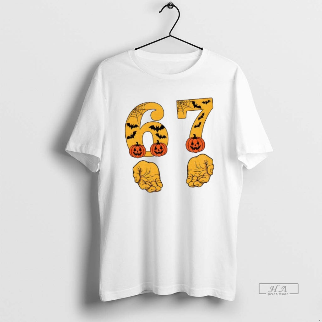 Official Spooky 6 7 Halloween Numbers Bats Pumpkins