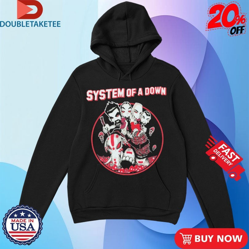 Official System Of A Down Mushroom People Elephant Shirts Unisex , , , Long Sleeve Tee