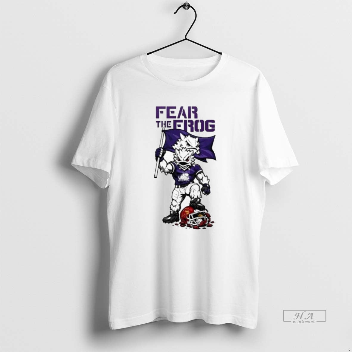 Official Tcu Horned Frogs Fear The Frog With Superfrog Mascot