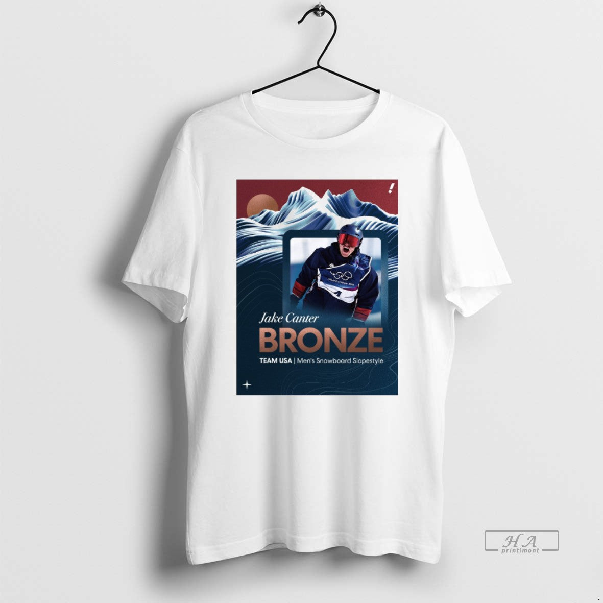 Official Team Usas Jake Canter Bronze Medal Mens Snowboard Slopestyle 2026 Winter Oiympics