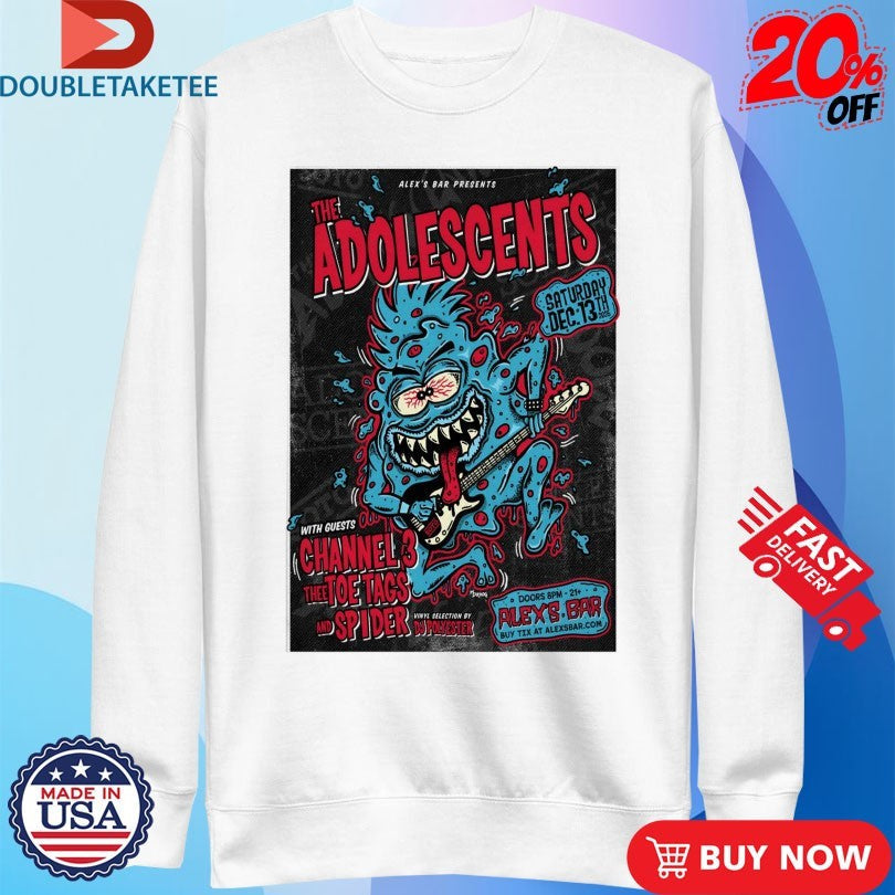 Official The Adolescents In Long Beach CA On Dec 13 2025 Shirts Unisex , , , Long Sleeve Tee