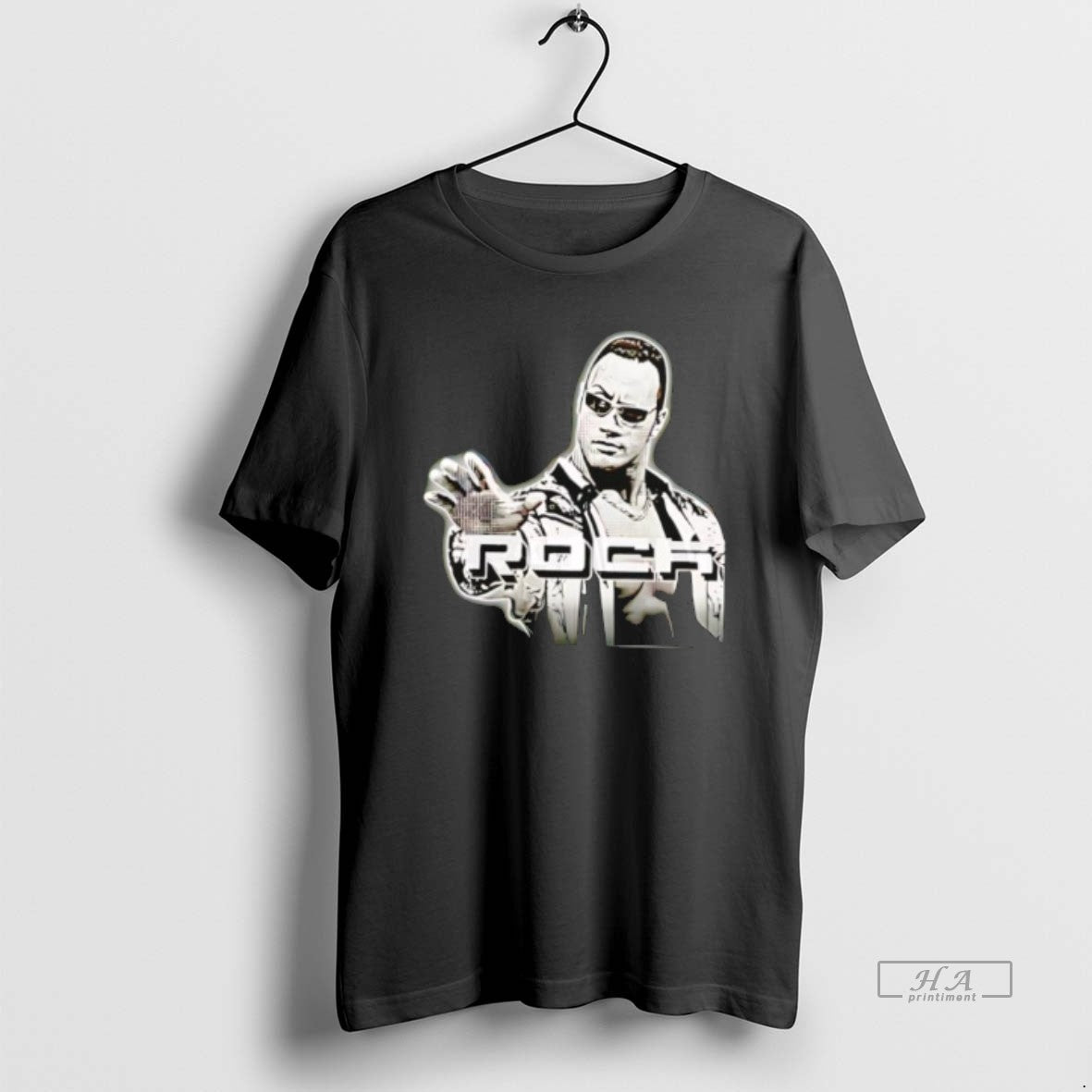Official The Rock Johnson Halftone 90s Vintage