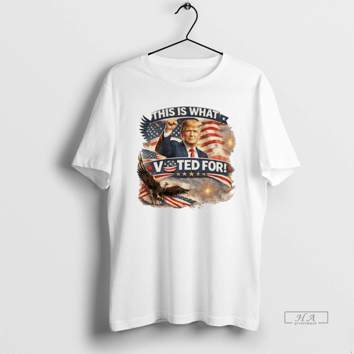 Official This Is What I Voted For Trump Patriotic Flag