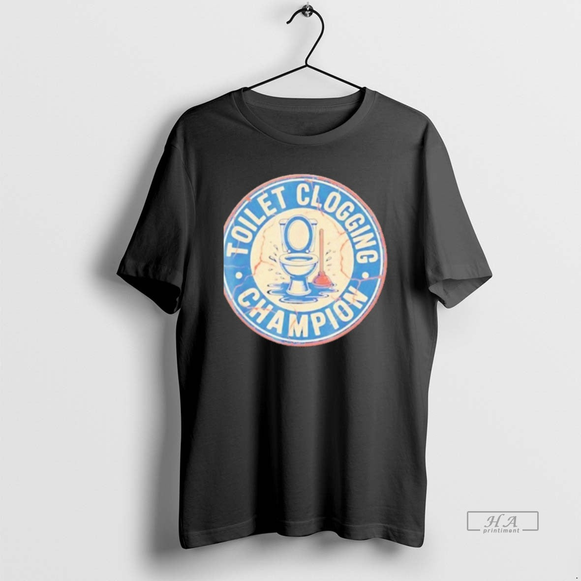 Official Toilet Clogging Champion Retro