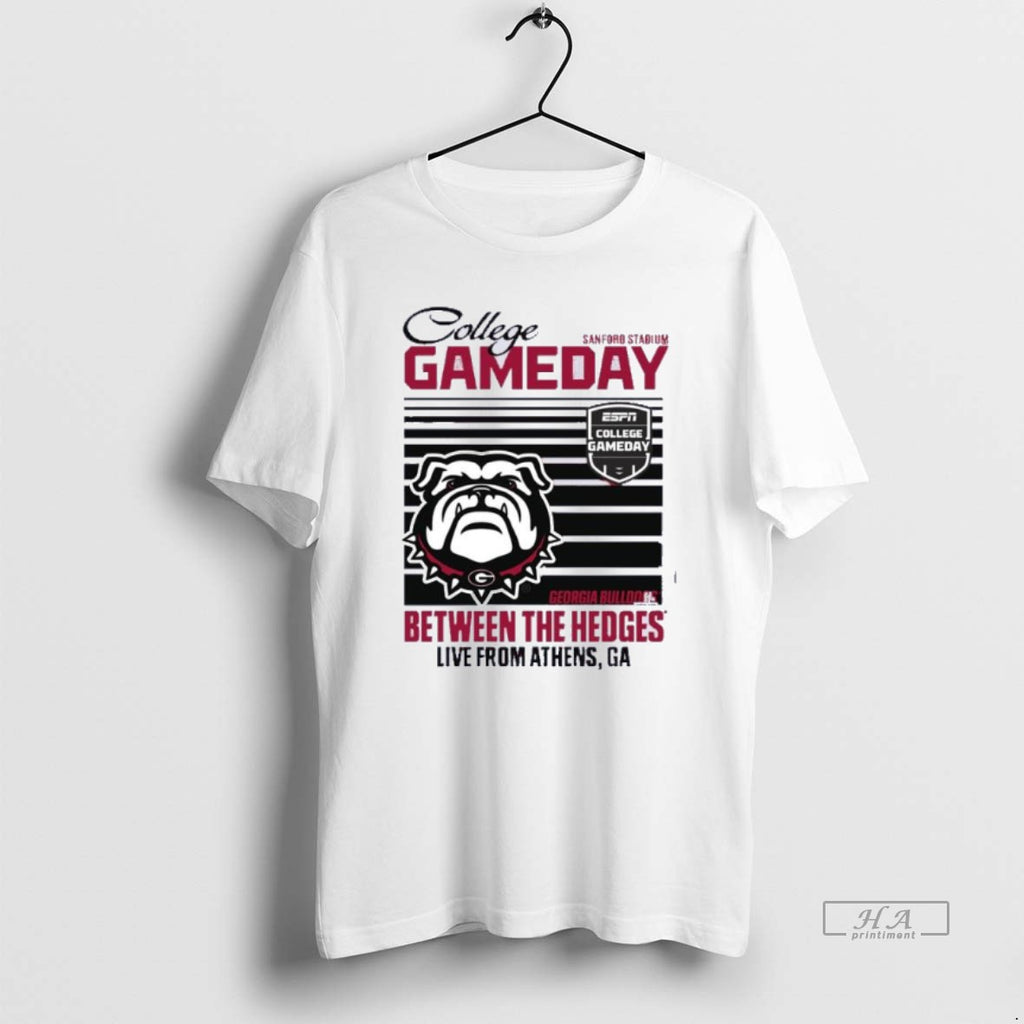 Official Trendy College Gameday 2025 Georgia Bulldogs Between The Hedges