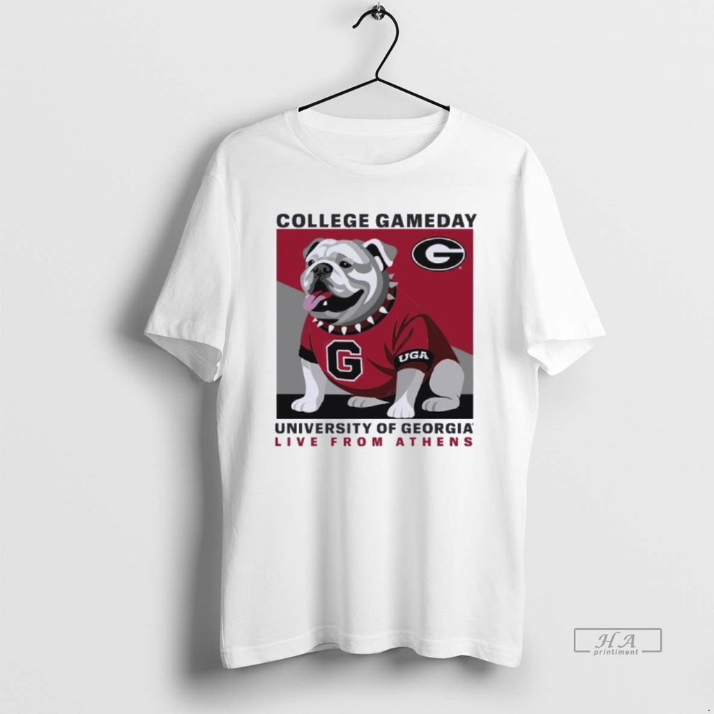 Official Trendy College Gameday 2025 Georgia Bulldogs Mascot Live From Athens