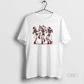 Official Trendy Dancing Skeleton Santa Hat Merry Christmas 2025 Unisex , , , Long Sleeve Tee