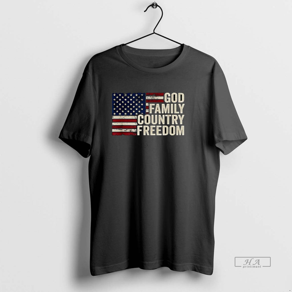 Official Trendy God Family Country Freedom Flag