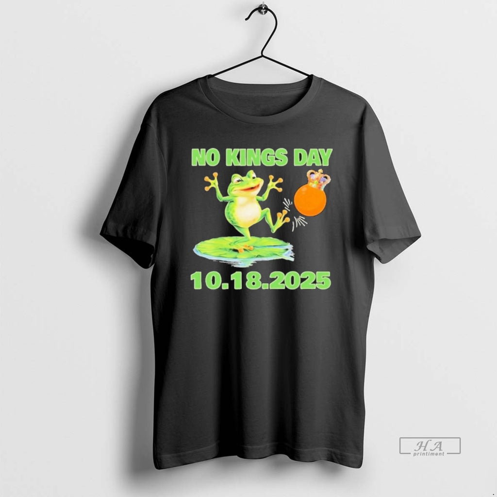 Official Trendy Portland Frog No Kings Day 10 18