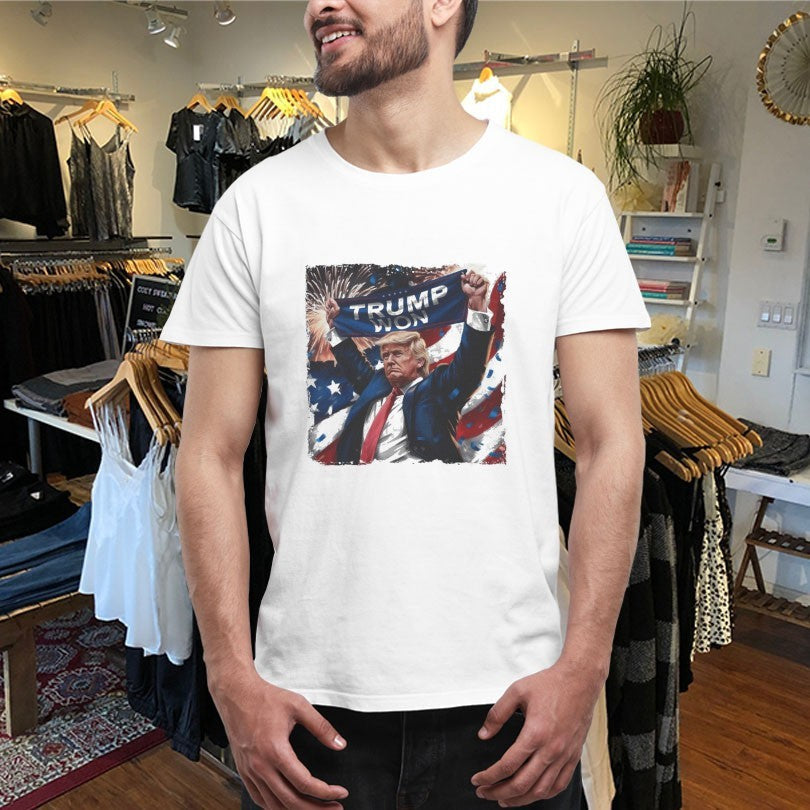 Official Trump Won Patriotic Celebration Shirts Unisex , , , Long Sleeve Tee