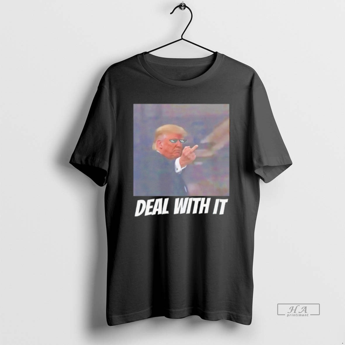 Official Trump Middle Finger Deal With It Meme