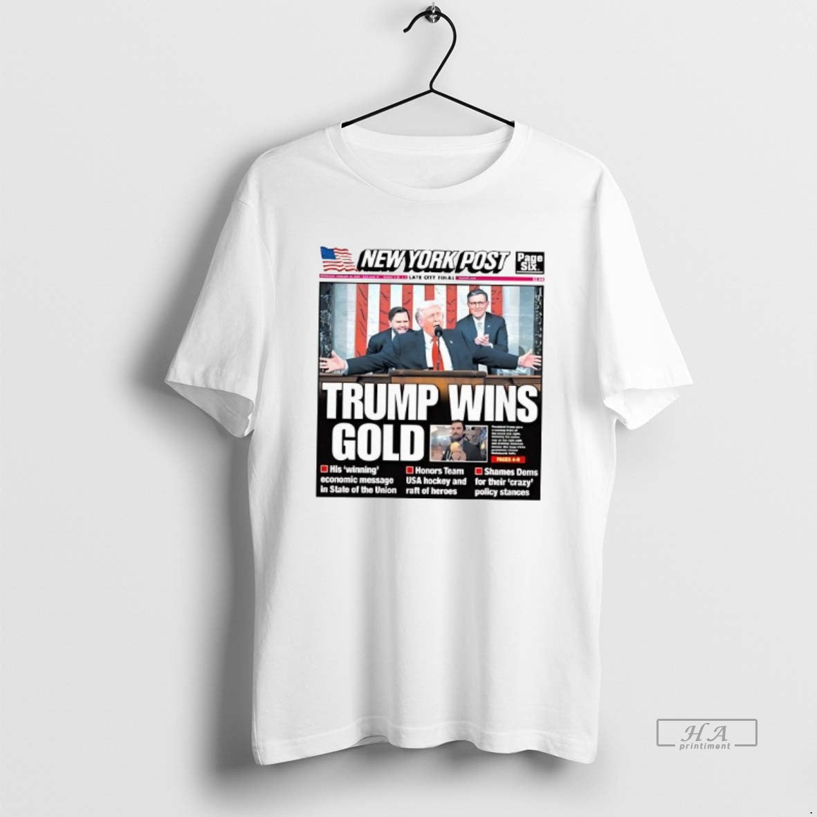 Official Trump Wins Gold New York Post Cover