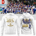 Official USA Hockey 2026 Olympic Golden Men’s Team USA Champions Shirts Unisex , , , Long Sleeve Tee