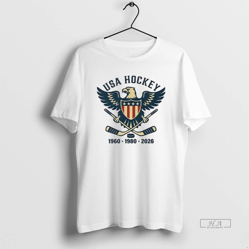 Official Usa Hockey 1960 1980 2026 Champions Eagle Logo