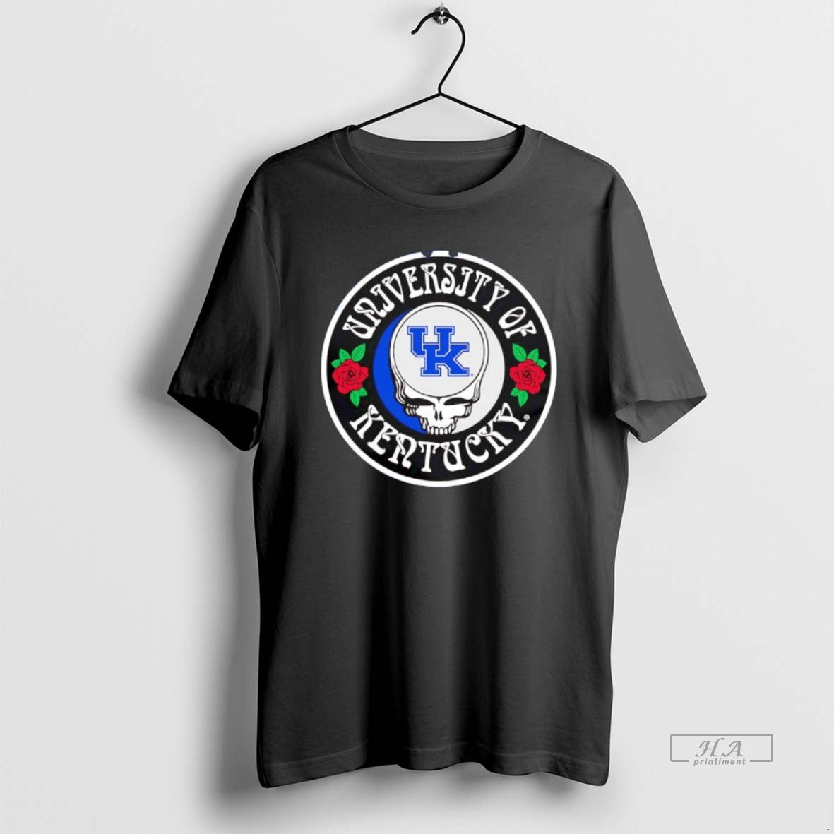 Official University Of Kentucky Wildcats Sugar Skull Grateful Dead Logo