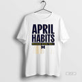 Official University Of Michigan Basketball April Habits Logo