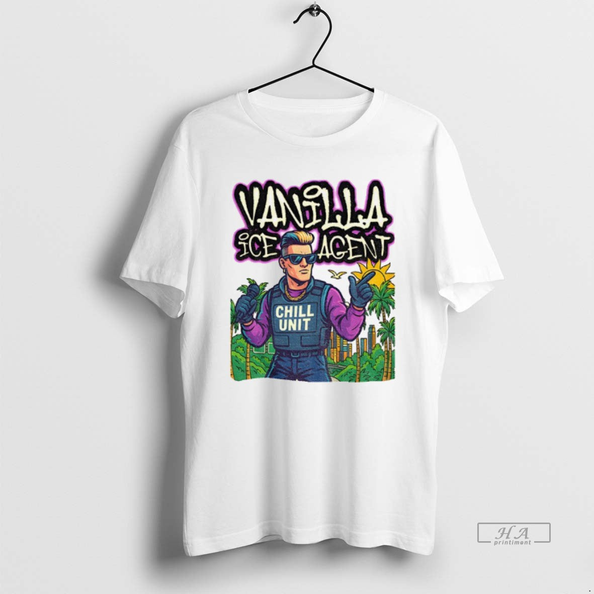 Official Vanilla Ice Agent Chill Unit Meme Pop Culture Parody