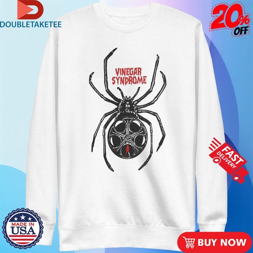 Official Vinegar Syndrome Black Widow Shirts Unisex , , , Long Sleeve Tee
