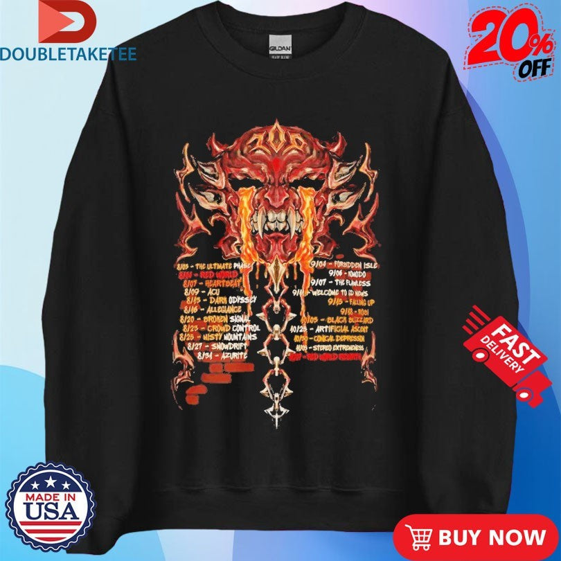 Official Vortrox Demon Tour 2025 Shirts Unisex , , , Long Sleeve Tee
