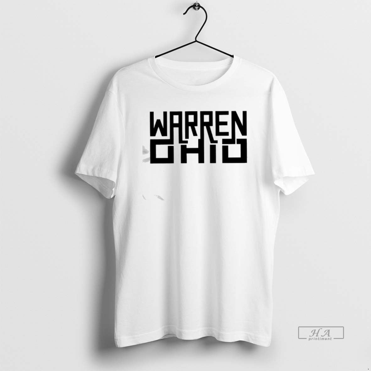 Official Warren Ohio Rectangle Text