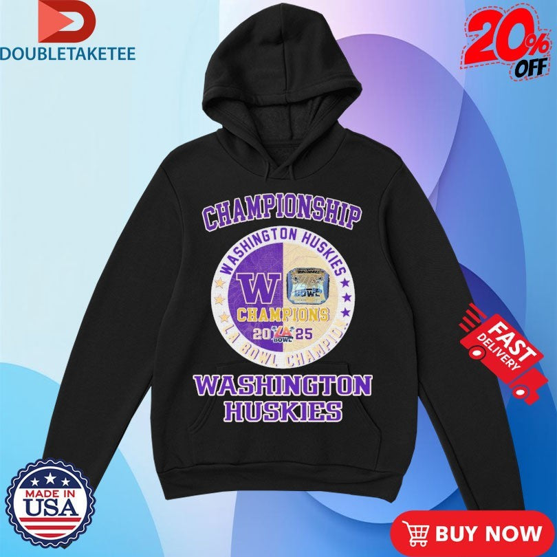 Official Washington Huskies LA Bowl Champions 2025 Shirts Unisex , , , Long Sleeve Tee