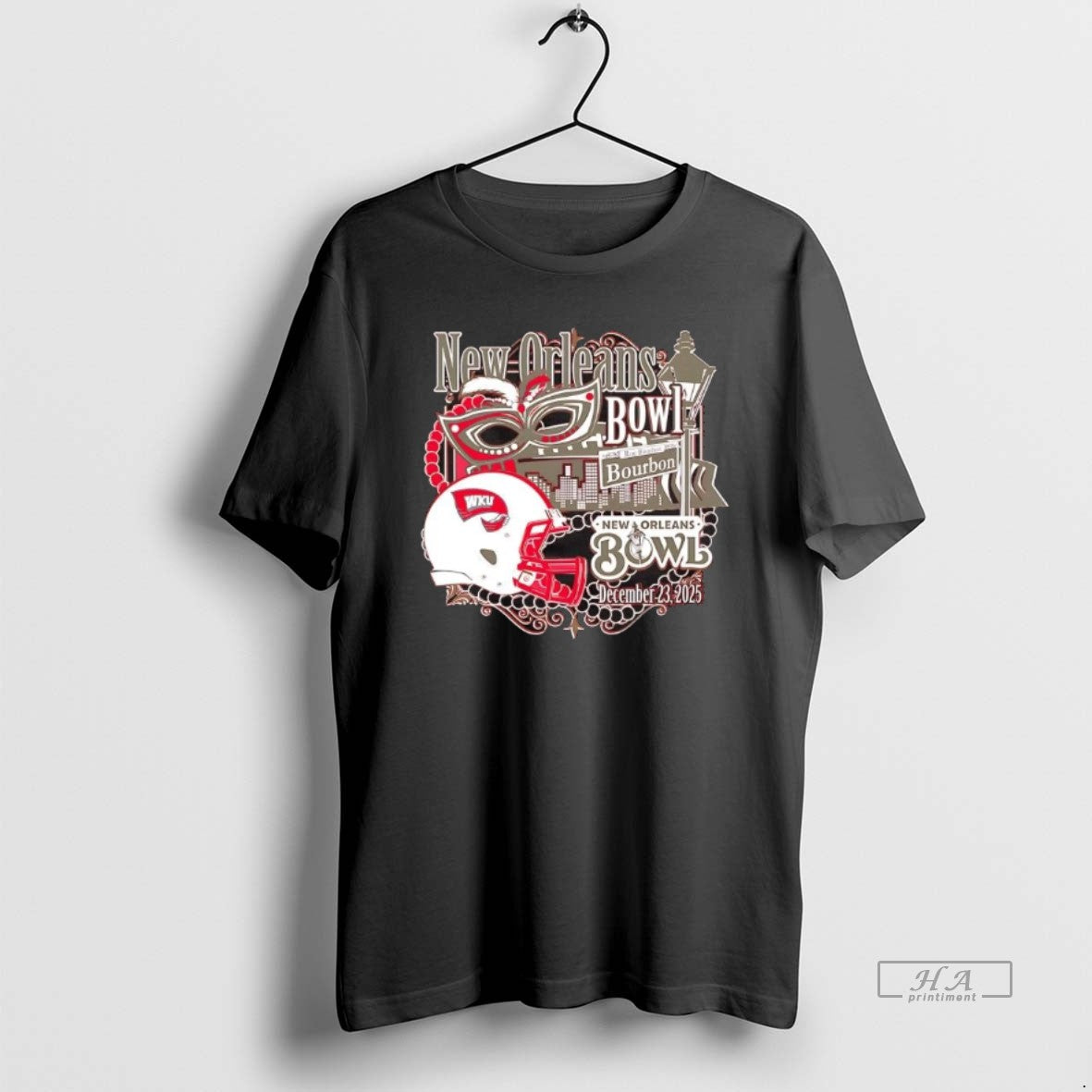 Official Western Kentucky Hilltoppers 2025 New Orleans Bowl Mask