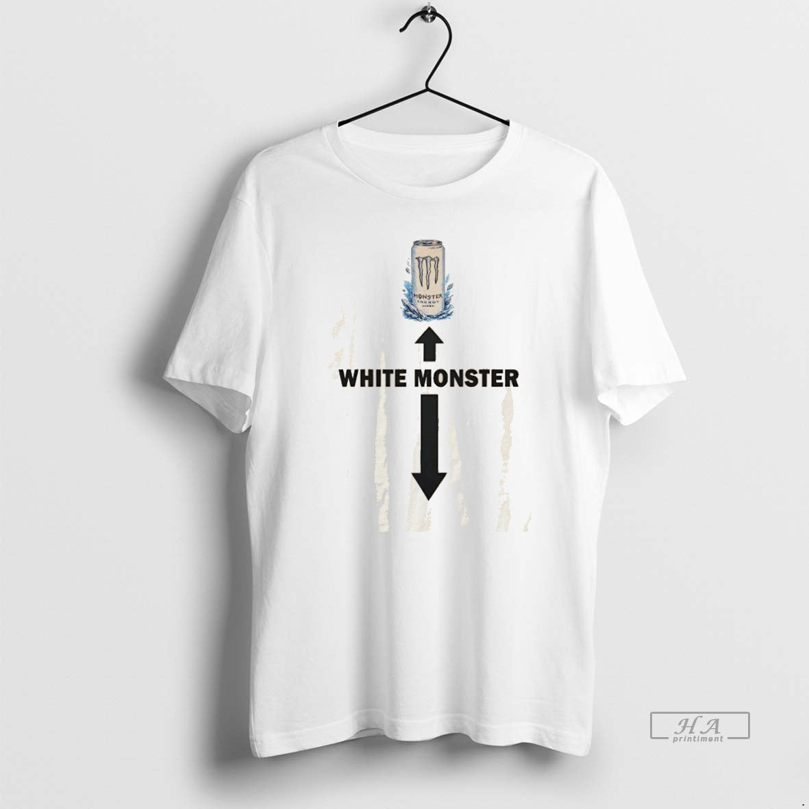 Official White Monster Energy Ultra Arrow Symbol