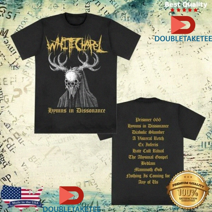 Official Whitechapel Hymns In Dissonance Album Mask Shirts Unisex , , , Long Sleeve Tee