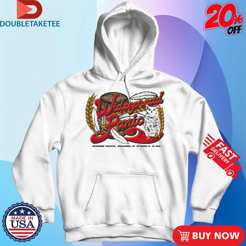 Official Widespread Panic 2025 Milwaukee Event Owl Shirts Unisex , , , Long Sleeve Tee
