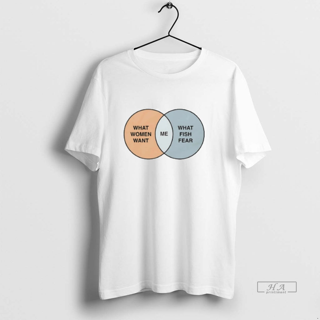 Official Women Want Me Fish Fear Me Venn Diagram