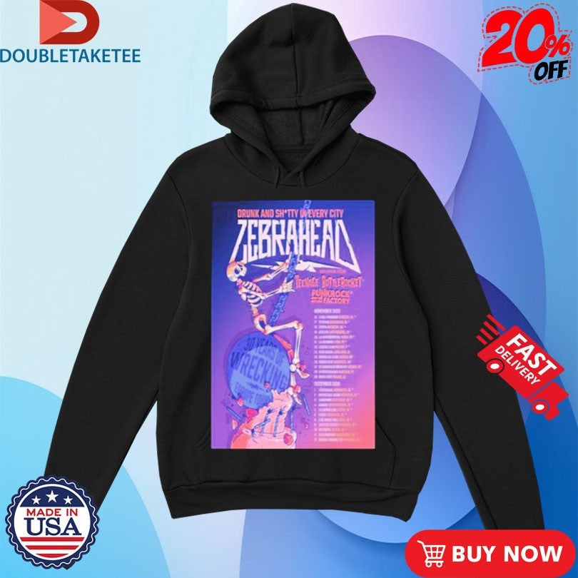 Official Zebrahead November &amp; December Tour 2026 Dates Shirts Unisex , , , Long Sleeve Tee