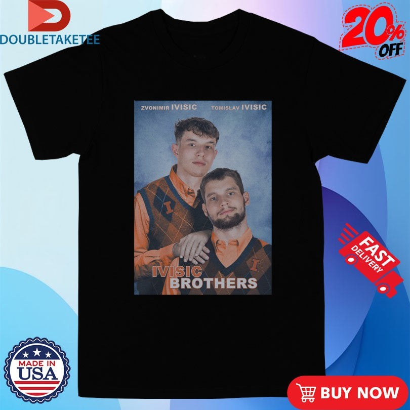 Official Zvonimir Ivisic And Tomislav Ivisic Ivisic Brothers Illinois Fighting Illini Basketball Shirts