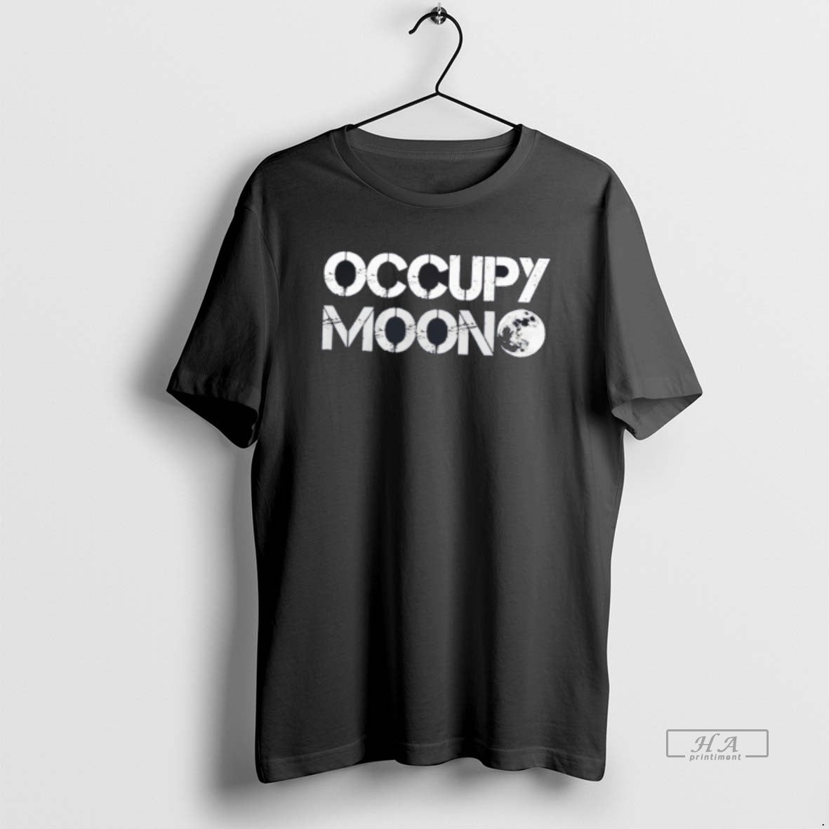 Official Xhit1avj Elon Musk Occupy Moon Tee