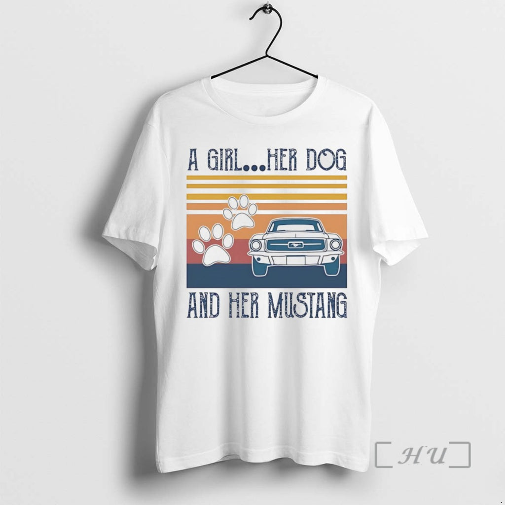 Officials A Girl Her Dog And Her Mustang Tee Shirt Sweater