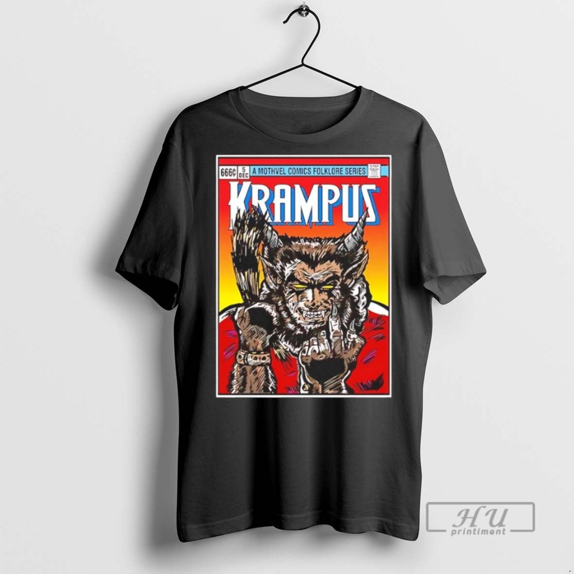 Officials A Mothvel Comics Folklore Series Krampus T Shirts s Unisex , , , Long Sleeve Tee