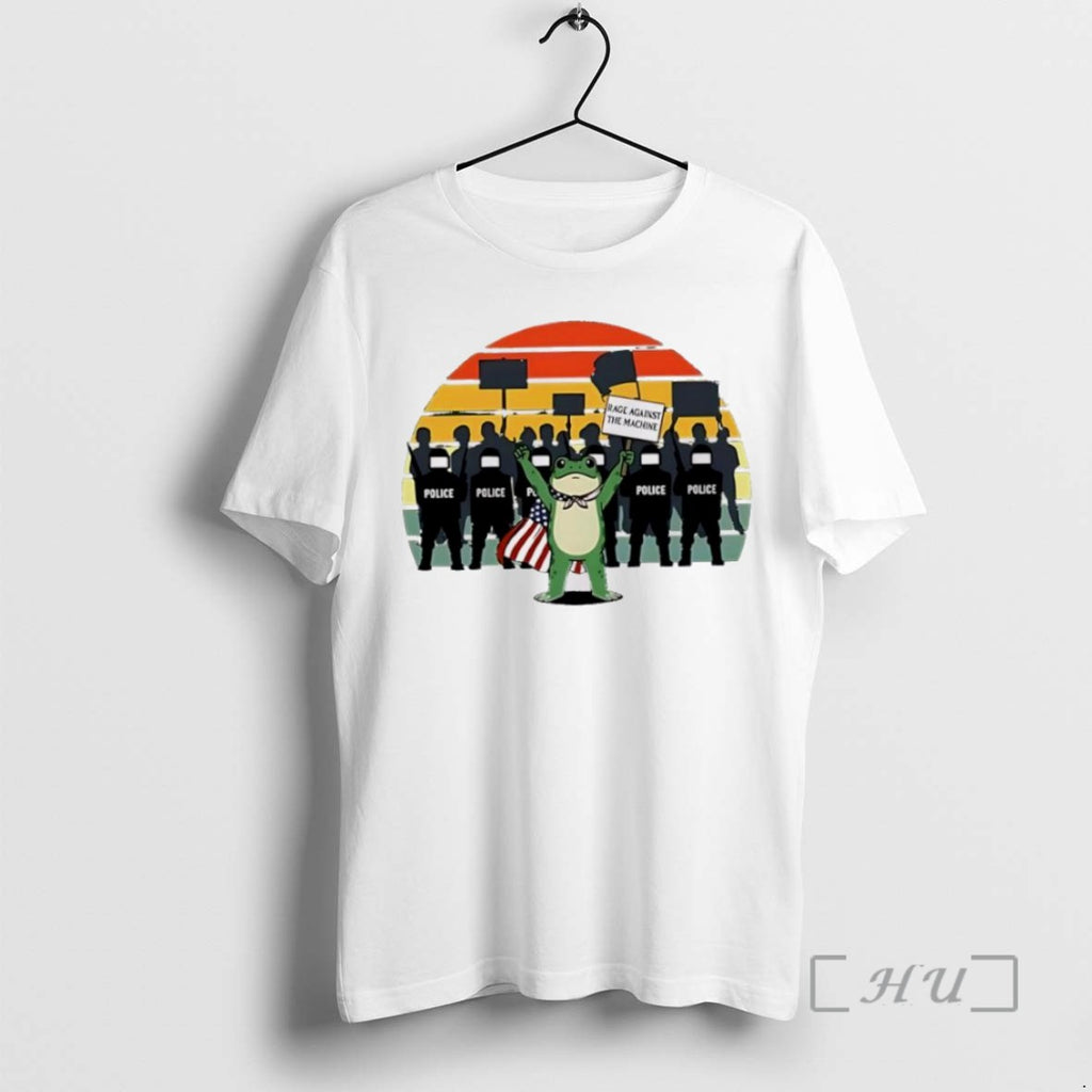 Officials American Flag Protest Rage Against The Machine Frog T Shirt Sweater
