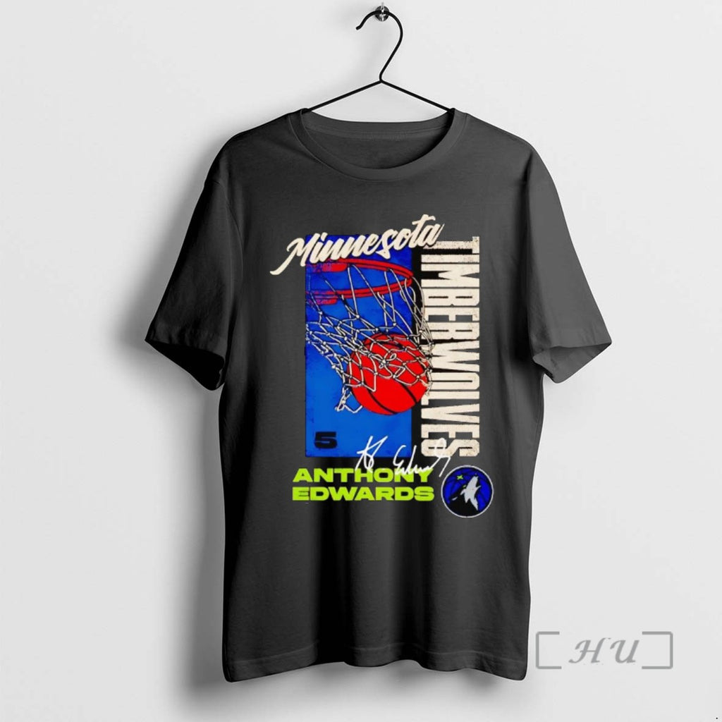 Officials Anthony Edwards Minnesota Timberwolves All Net T Shirt Sweater