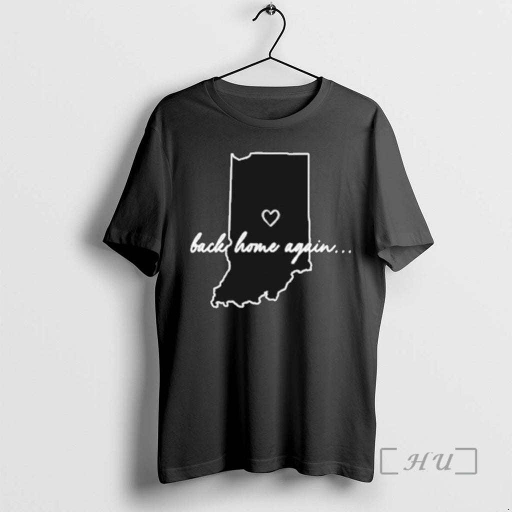 Officials Back Home Again Indiana Map 2025 Tee Shirt Sweater